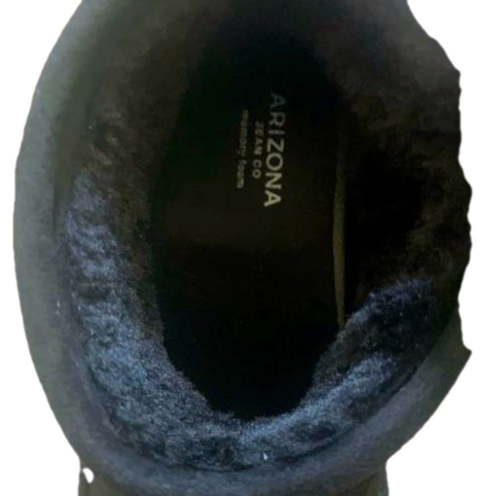 Arizona Jean Company Black Suede Ankle Snow Ugg Booties - Picture 8 of 11